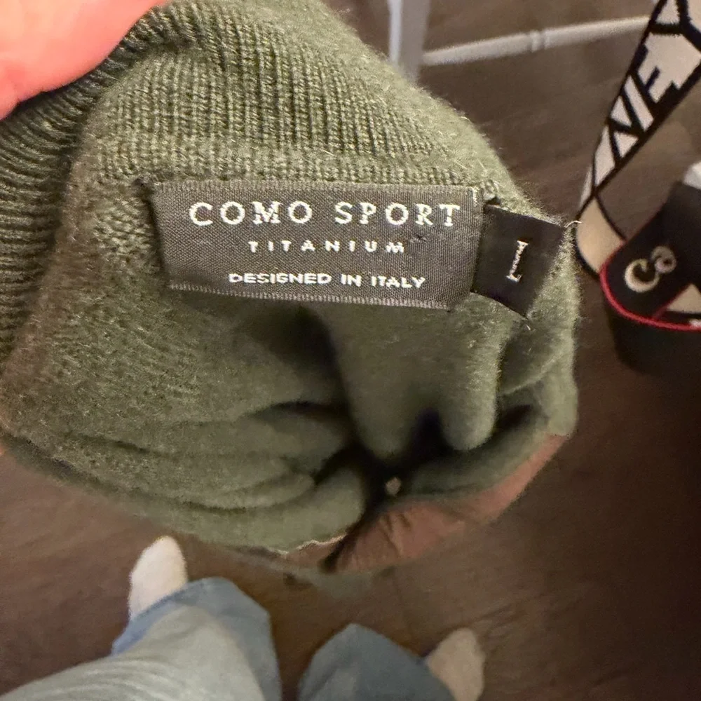Elegant V-Neck Dark Green Sweater